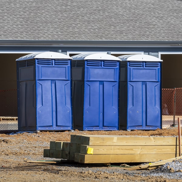 are there any restrictions on where i can place the portable toilets during my rental period in Buckley